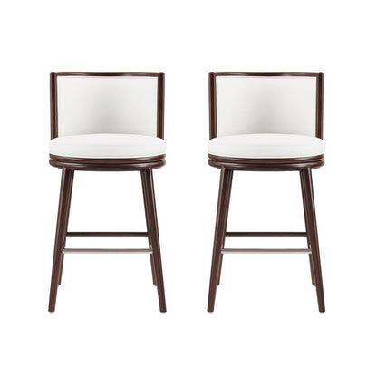 Manhattan Comfort - Evalyn Barstool in White - Set of 2 - 2-BS024-WH veiw 1