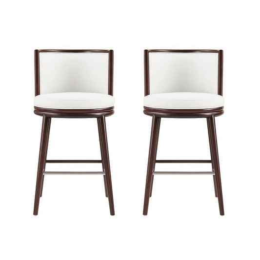 Manhattan Comfort - Evalyn Barstool in White - Set of 2 - 2-BS024-WH veiw 1