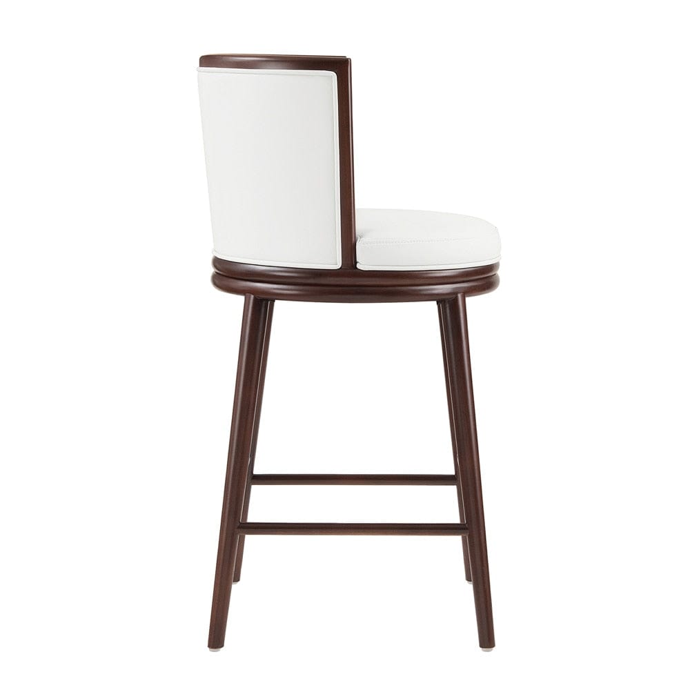 Manhattan Comfort - Evalyn Barstool in White - Set of 2 - 2-BS024-WH veiw 2