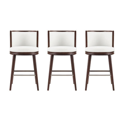 Manhattan Comfort - Evalyn Barstool in White - Set of 3 - 3-BS024-WH veiw 1
