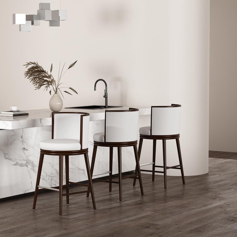 Manhattan Comfort - Evalyn Barstool in White - Set of 3 - 3-BS024-WH veiw 8