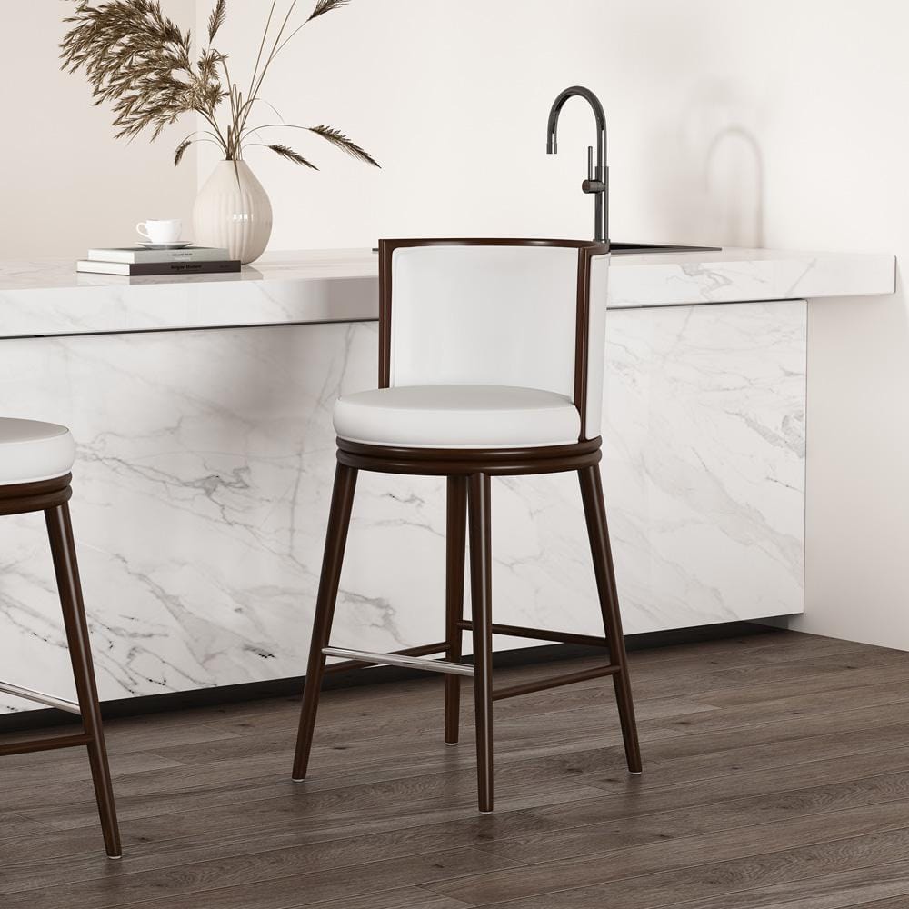 Manhattan Comfort - Evalyn Barstool in White - BS024-WH veiw 8