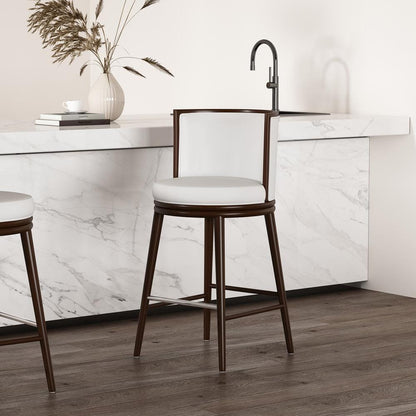 Manhattan Comfort - Evalyn Barstool in White - BS024-WH veiw 8