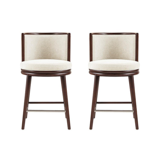 Manhattan Comfort - Evalyn Counter Stool  in Cream - Set of 2 - 2-CS021-CR veiw 1