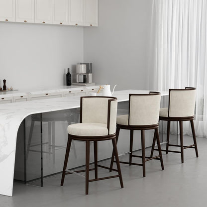 Manhattan Comfort - Evalyn Counter Stool  in Cream - Set of 3 - 3-CS021-CR veiw 8