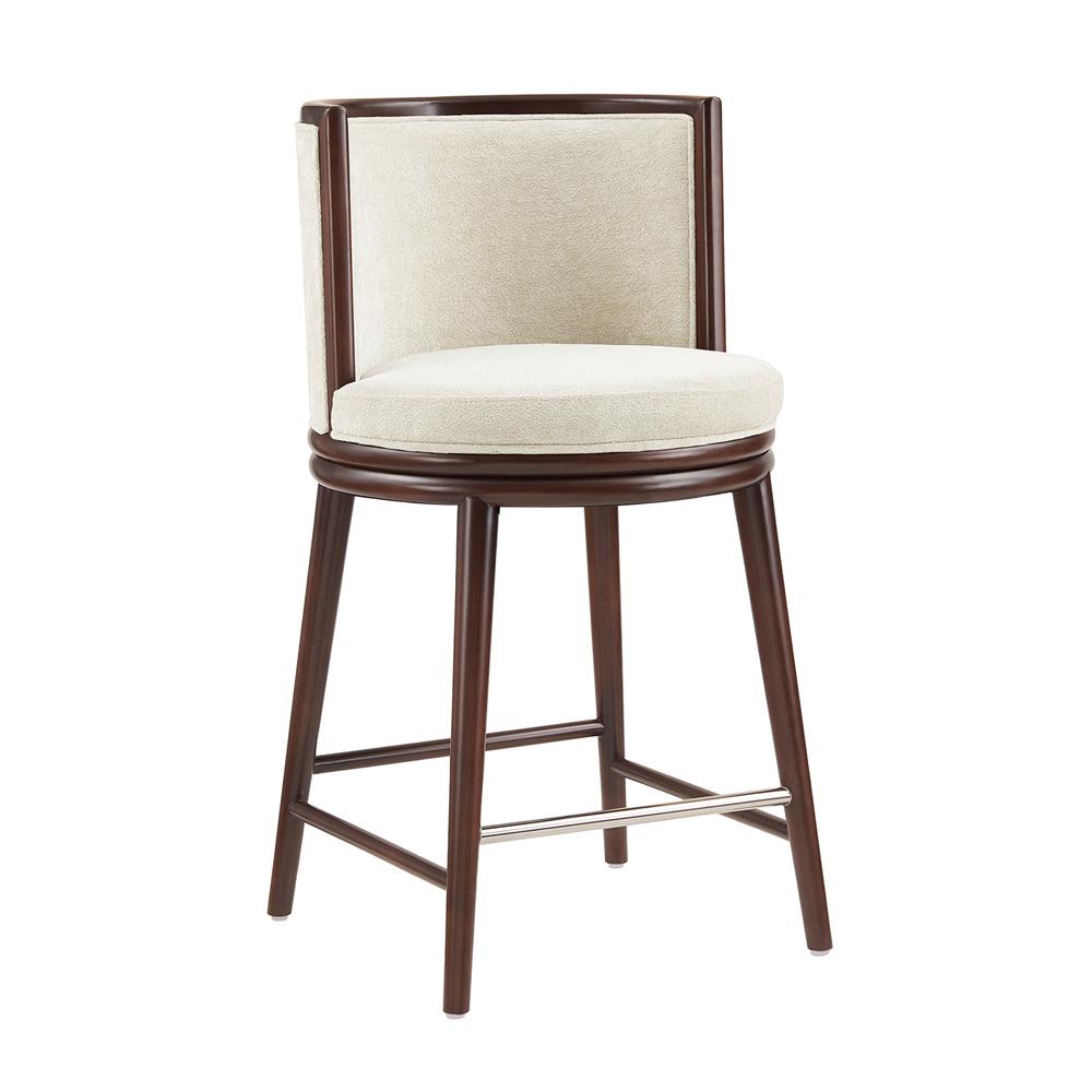 Manhattan Comfort - Evalyn Counter Stool  in Cream - CS021-CR veiw 3