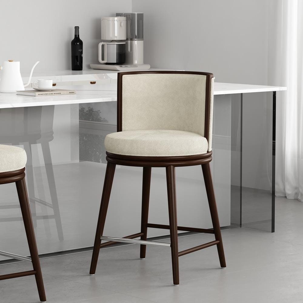 Manhattan Comfort - Evalyn Counter Stool  in Cream - CS021-CR veiw 8