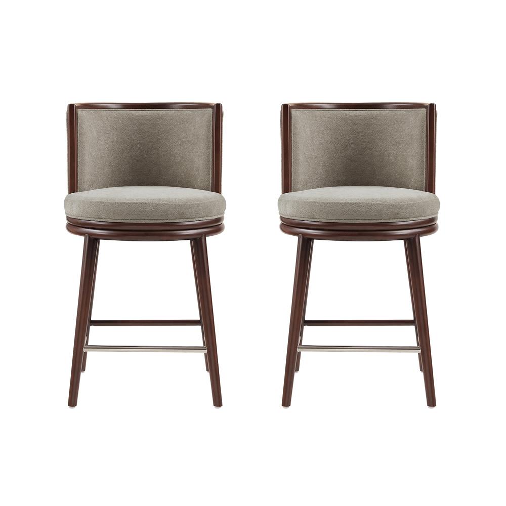 Manhattan Comfort - Evalyn Counter Stool  in Dove - Set of 2 - 2-CS021-DO veiw 1