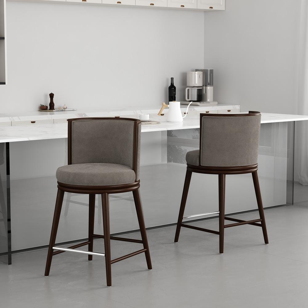 Manhattan Comfort - Evalyn Counter Stool  in Dove - Set of 2 - 2-CS021-DO veiw 8