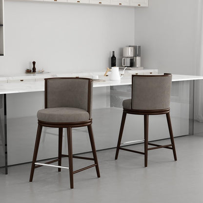 Manhattan Comfort - Evalyn Counter Stool  in Dove - Set of 2 - 2-CS021-DO veiw 8
