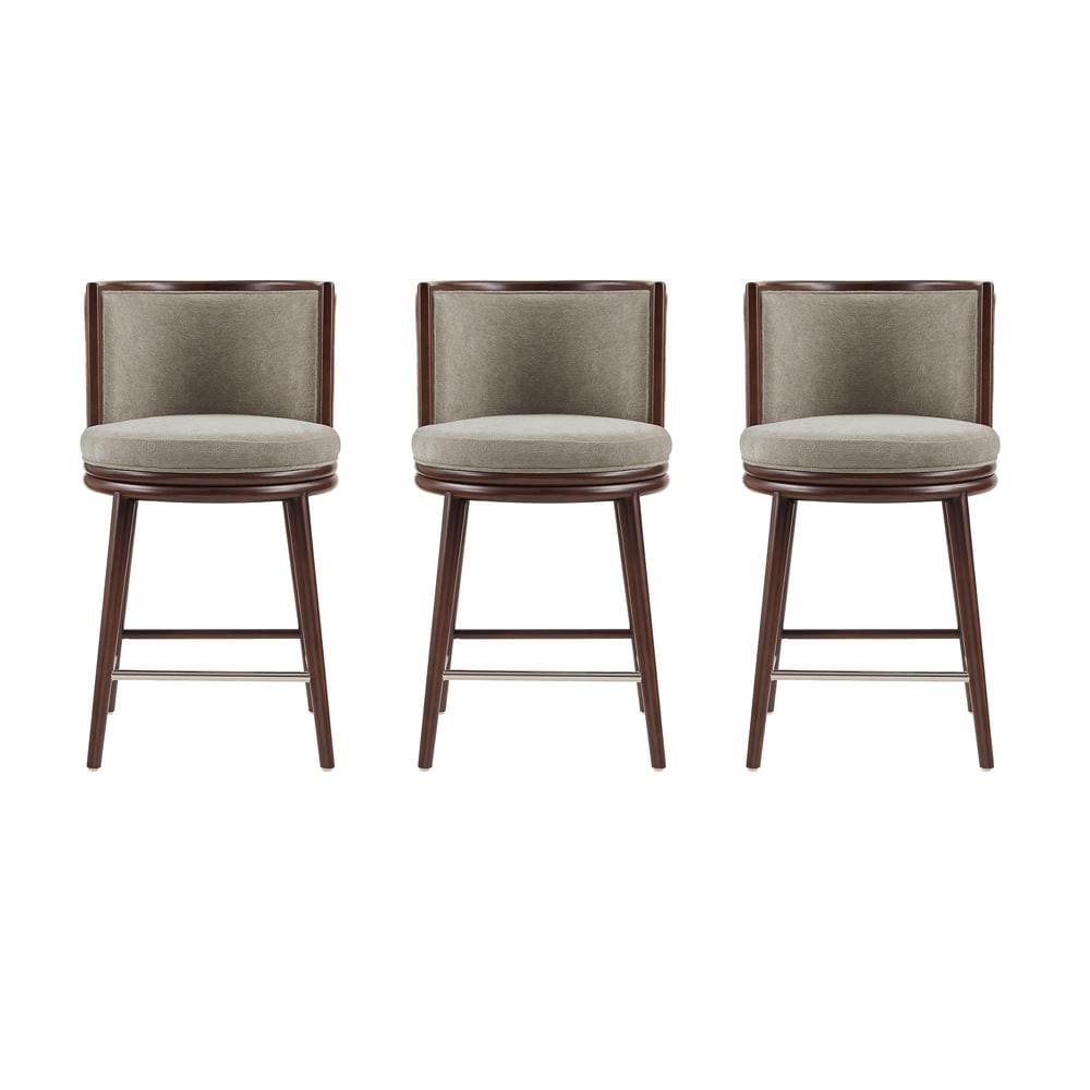 Manhattan Comfort - Evalyn Counter Stool  in Dove - Set of 3 - 3-CS021-DO veiw 1