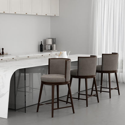 Manhattan Comfort - Evalyn Counter Stool  in Dove - Set of 3 - 3-CS021-DO veiw 8