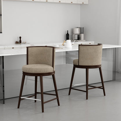 Manhattan Comfort - Evalyn Counter Stool  in Natural - Set of 2 - 2-CS021-NA veiw 8