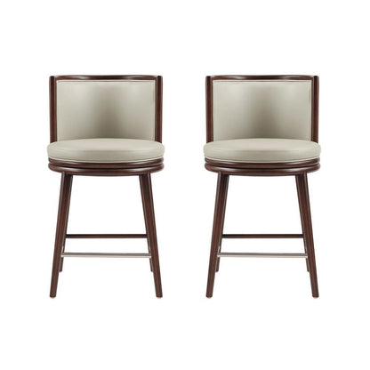 Manhattan Comfort - Evalyn Counter Stool  in Stone - Set of 2 - 2-CS021-ST veiw 1