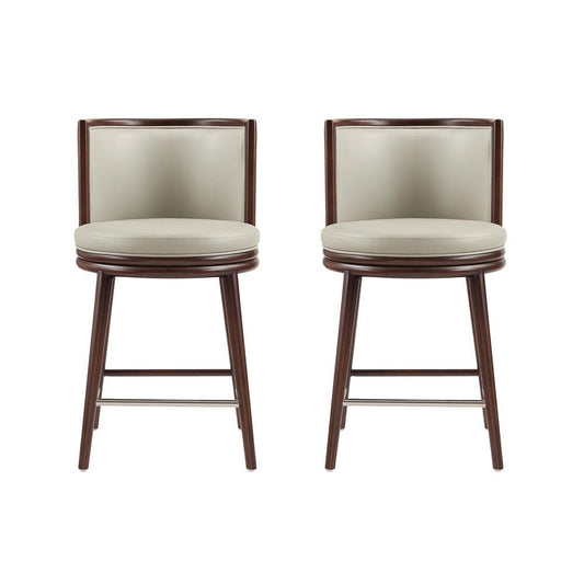 Manhattan Comfort - Evalyn Counter Stool  in Stone - Set of 2 - 2-CS021-ST veiw 1
