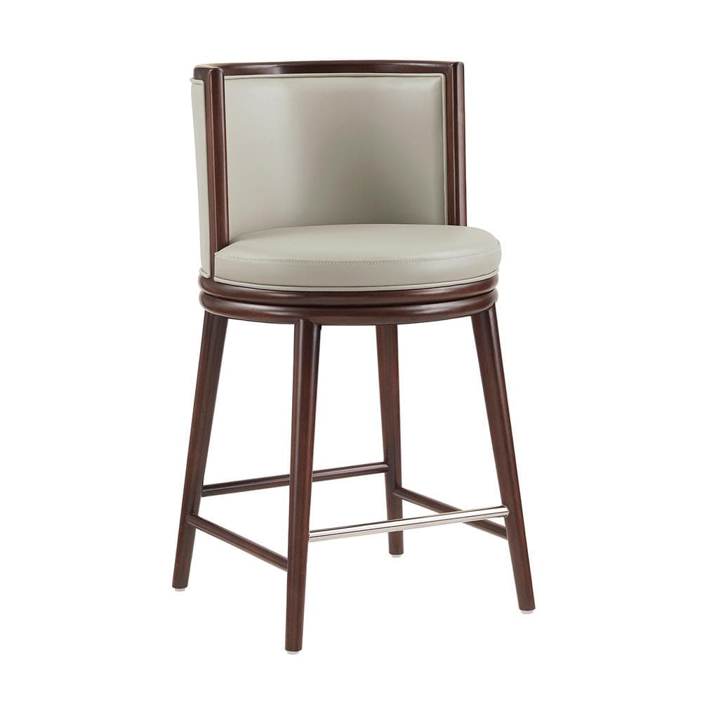 Manhattan Comfort - Evalyn Counter Stool  in Stone - CS021-ST veiw 3