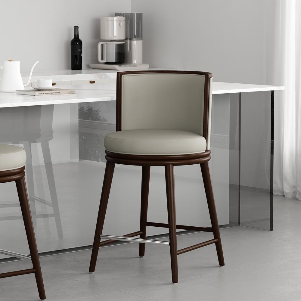 Manhattan Comfort - Evalyn Counter Stool  in Stone - CS021-ST veiw 8
