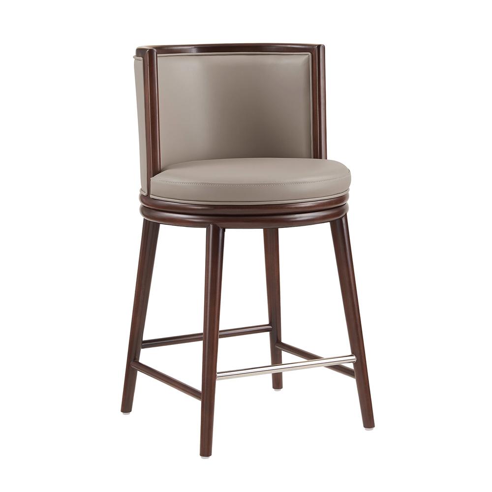 Manhattan Comfort - Evalyn Counter Stool  in Taupe - CS021-TP veiw 3