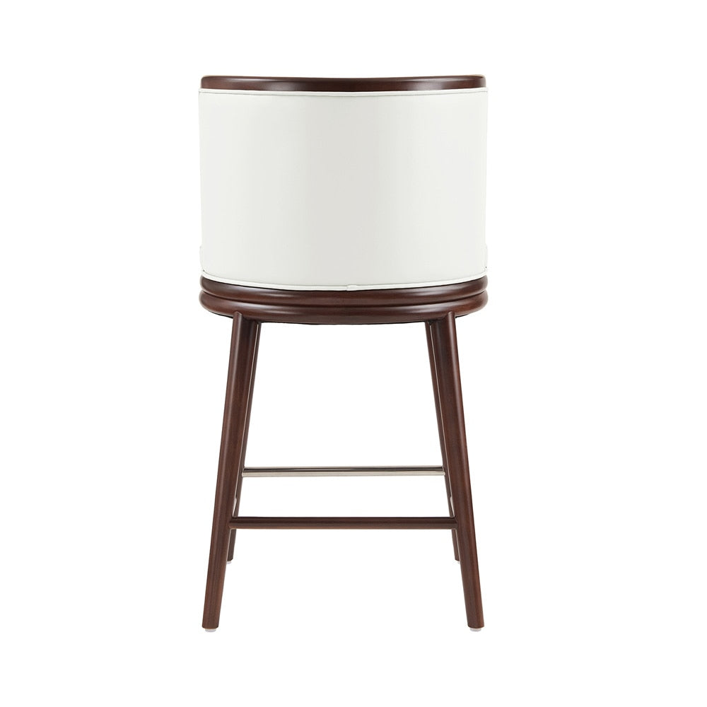 Manhattan Comfort - Evalyn Counter Stool  in White - Set of 2 - 2-CS021-WH veiw 4