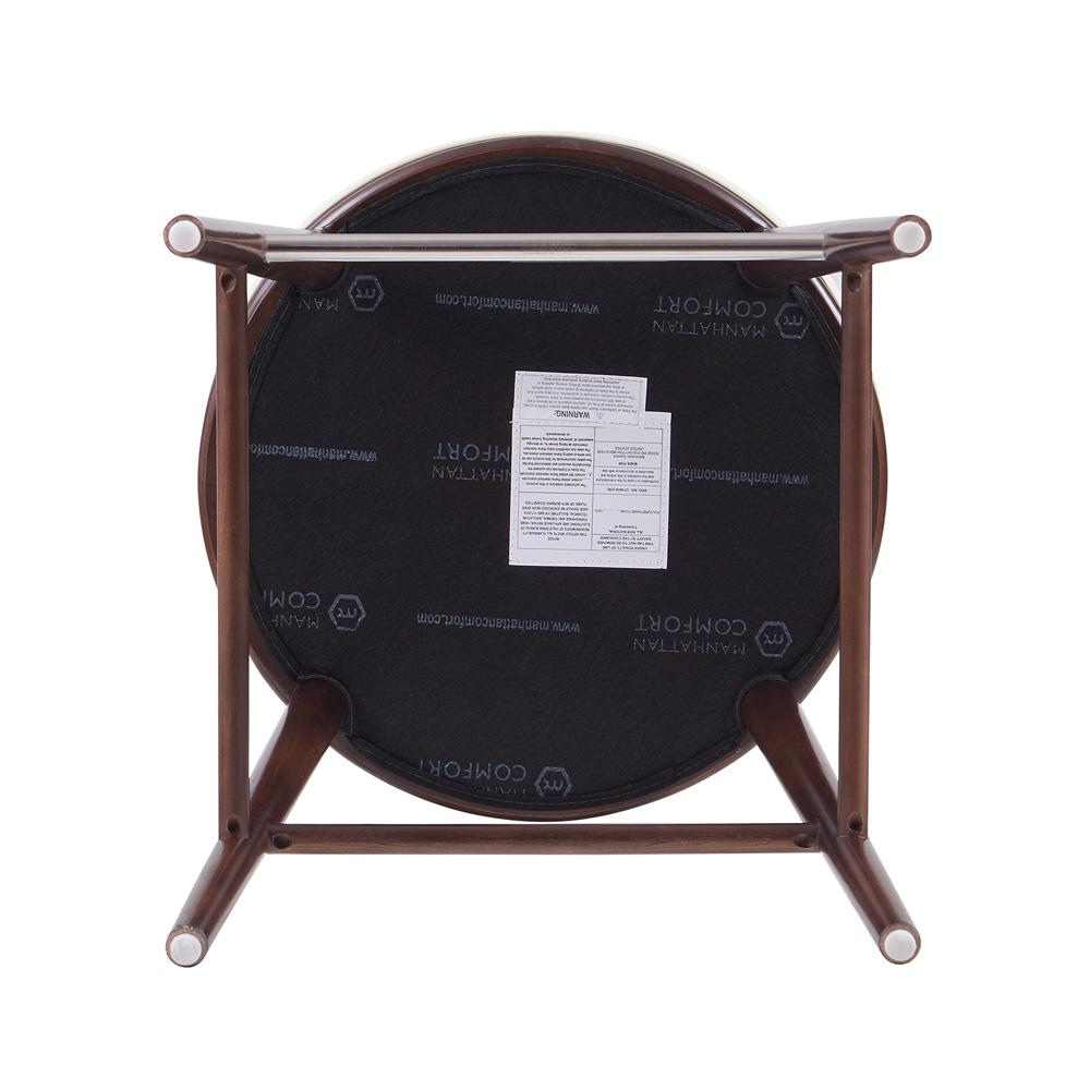 Manhattan Comfort - Evalyn Counter Stool  in White - Set of 3 - 3-CS021-WH veiw 5