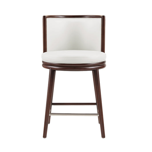 Manhattan Comfort - Evalyn Counter Stool  in White - CS021-WH veiw 1