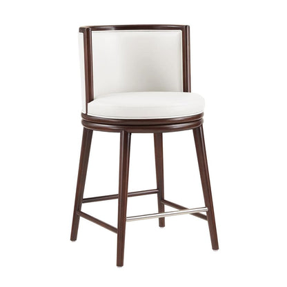Manhattan Comfort - Evalyn Counter Stool  in White - CS021-WH veiw 3