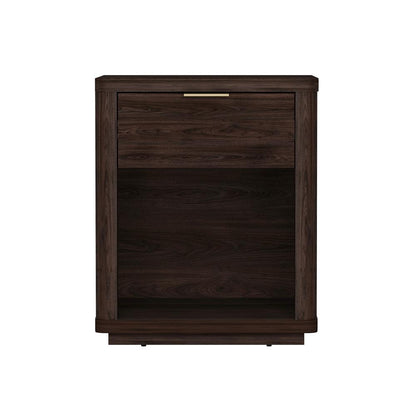 Manhattan Comfort - Evelyn Nightstand in Brown - NS011-BR veiw 1