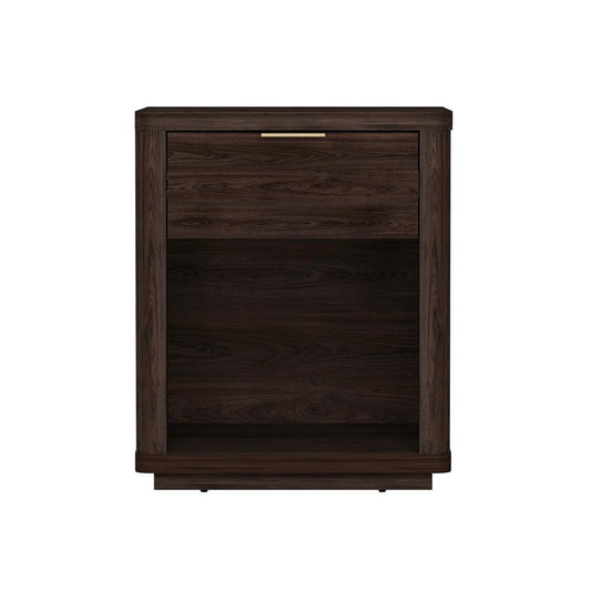 Manhattan Comfort - Evelyn Nightstand in Brown - NS011-BR veiw 1