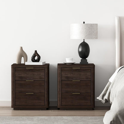 Manhattan Comfort - Evelyn Nightstand in Brown - Set of 2 - 2-NS013-BR veiw 8