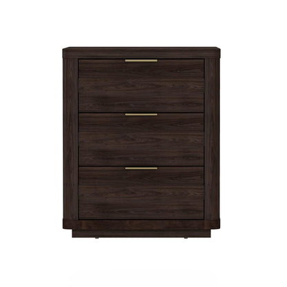 Manhattan Comfort - Evelyn Nightstand in Brown - NS013-BR veiw 1