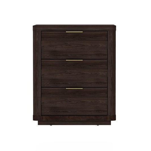 Manhattan Comfort - Evelyn Nightstand in Brown - NS013-BR veiw 1
