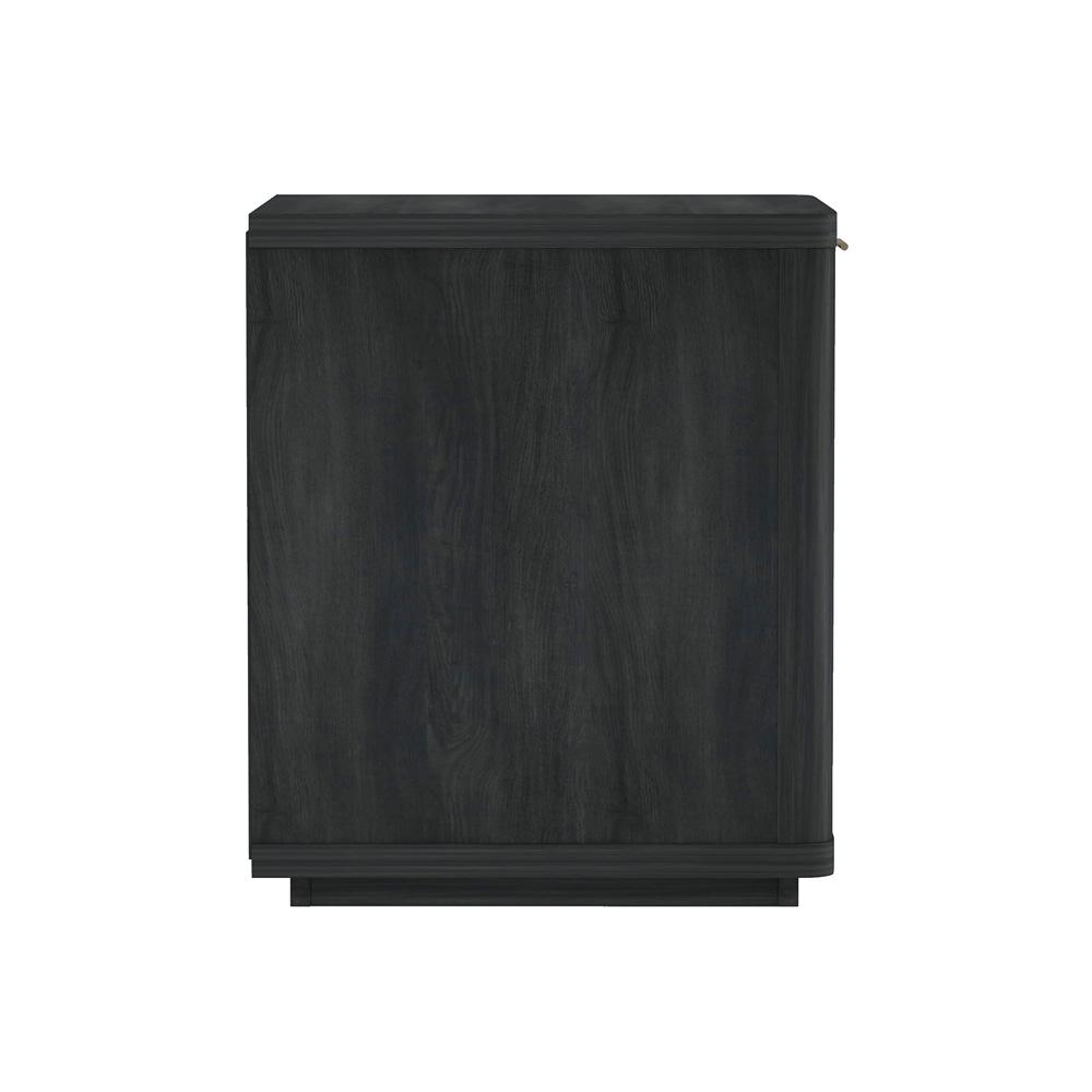 Manhattan Comfort - Evelyn Nightstand in Charcoal Grey - NS011-CH veiw 2