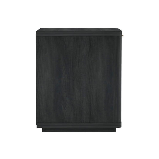 Manhattan Comfort - Evelyn Nightstand in Charcoal Grey - NS011-CH veiw 2