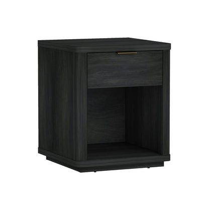 Manhattan Comfort - Evelyn Nightstand in Charcoal Grey - NS011-CH veiw 3