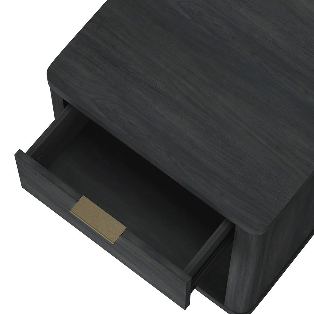 Manhattan Comfort - Evelyn Nightstand in Charcoal Grey - NS011-CH veiw 7
