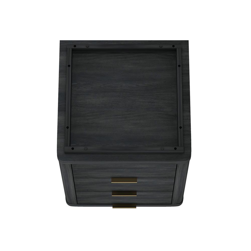 Manhattan Comfort - Evelyn Nightstand in Charcoal Grey - Set of 2 - 2-NS013-CH veiw 6