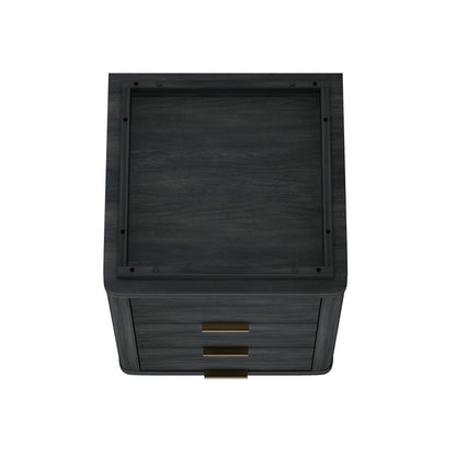 Manhattan Comfort - Evelyn Nightstand in Charcoal Grey - Set of 2 - 2-NS013-CH veiw 6