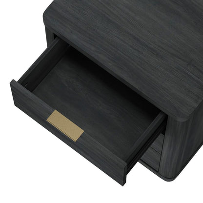 Manhattan Comfort - Evelyn Nightstand in Charcoal Grey - Set of 2 - 2-NS013-CH veiw 7