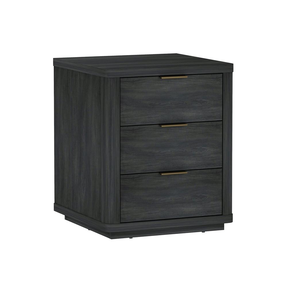 Manhattan Comfort - Evelyn Nightstand in Charcoal Grey - NS013-CH veiw 3