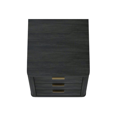 Manhattan Comfort - Evelyn Nightstand in Charcoal Grey - NS013-CH veiw 5