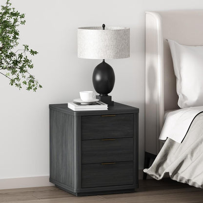 Manhattan Comfort - Evelyn Nightstand in Charcoal Grey - NS013-CH veiw 8