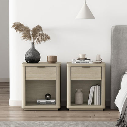 Manhattan Comfort - Evelyn Nightstand in Natural - Set of 2 - 2-NS011-NA veiw 8