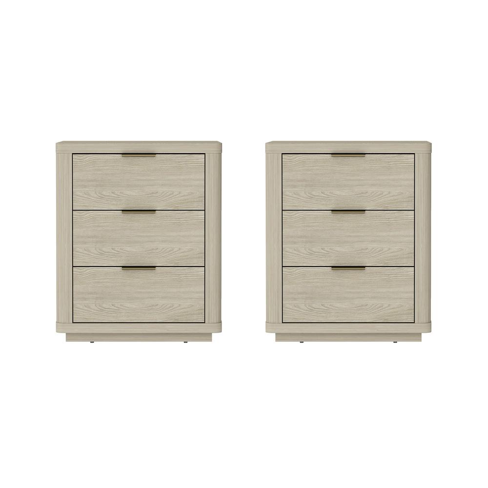 Manhattan Comfort - Evelyn Nightstand in Natural - Set of 2 - 2-NS013-NA veiw 1