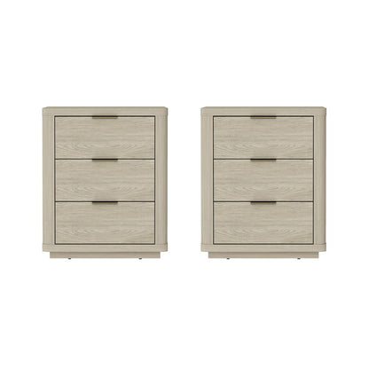 Manhattan Comfort - Evelyn Nightstand in Natural - Set of 2 - 2-NS013-NA veiw 1