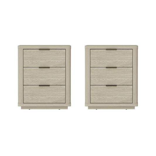 Manhattan Comfort - Evelyn Nightstand in Natural - Set of 2 - 2-NS013-NA veiw 1