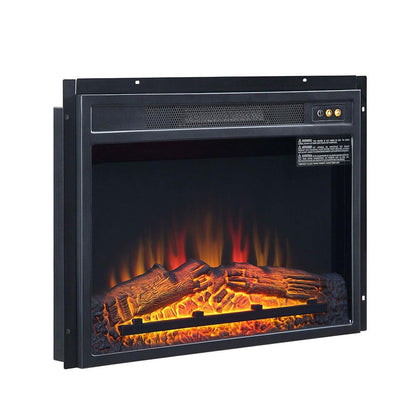 Manhattan Comfort - Fireplace Electric Fireplace with Not Applicable Legs in Black - FPBOX1 veiw 1