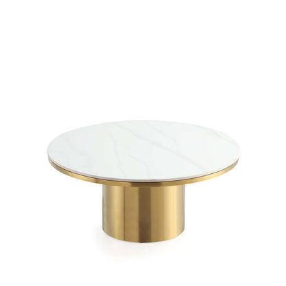 Manhattan Comfort - Glenn Coffee Table with Stainless Steel Legs in Gold - CT017 veiw 1