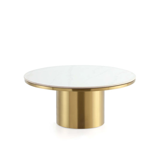 Manhattan Comfort - Glenn Coffee Table with Stainless Steel Legs in Gold - CT017 veiw 2
