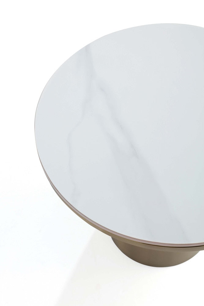 Manhattan Comfort - Glenn End Table with Stainless Steel Legs in Gold - ET010 veiw 6