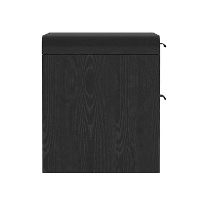 Manhattan Comfort - Grace 28in Nightstand in Black (2-Drawer) - Set of 2 - 2-NS007-BK veiw 2